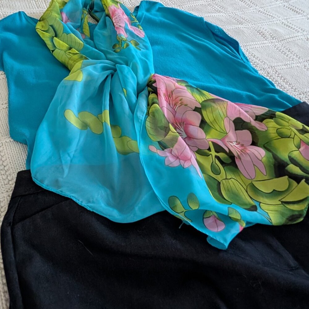 Talbot's polished denim dress trousers; work wear.. Size 18WP (women's petite)